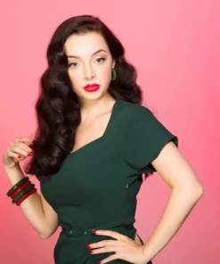 Accessories Bow & Crossbones Elsie Hoop Earrings - Green