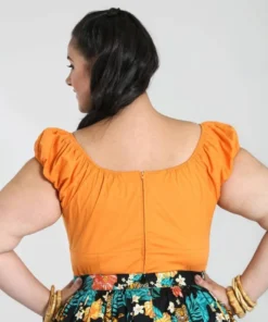 Hell Bunny Melissa Top - Orange