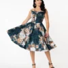 Unique Vintage Orchard Navy Floral Swing Dress 1 Unique Vintage Orchard Navy Floral Swing Dress
