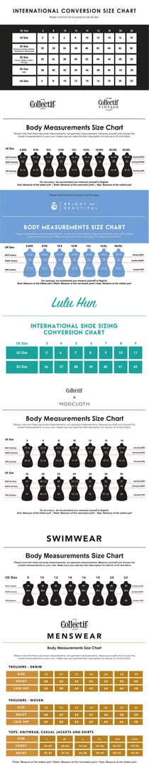 Collectif Amber-Lea Twilight Stripe Swing Dress 8 Collectif Amber-Lea Twilight Stripe Swing Dress