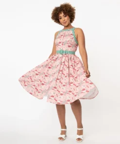 Unique Vintage Maxine Mushroom Dress