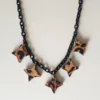 Bow & Crossbones Lola Star Necklace - Leopard Accessories