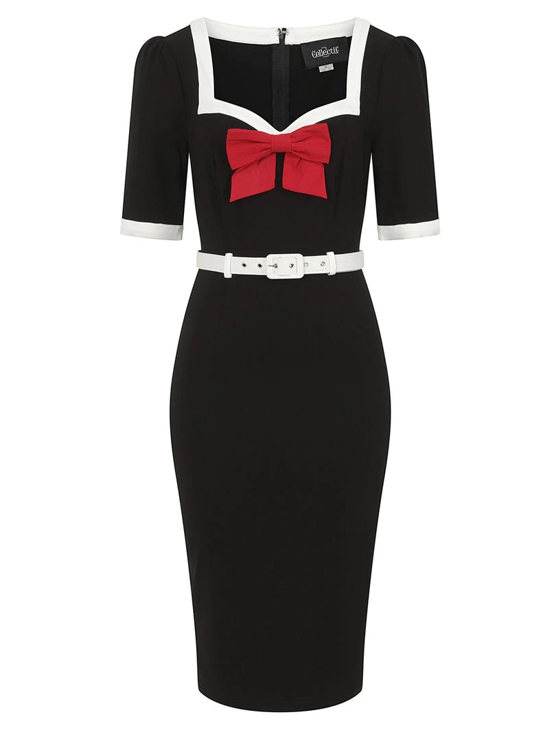 Collectif Sadie 50s Pencil Dress 4 Collectif Sadie 50s Pencil Dress