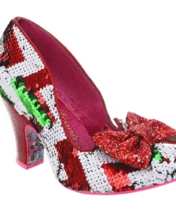 Irregular Choice Nick Of Time Shoes - Red & White