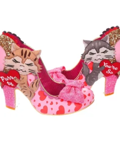 Irregular Choice Smitten Kitten Shoes - Pink