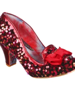 Irregular Choice Kanjanka Shoes - Red Sequins