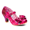 Irregular Choice Snow Drop Shoes - Red/Burgundy