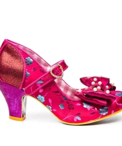 Irregular Choice Snow Drop Shoes - Red/Burgundy