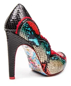 Irregular Choice Dare You Shoes - Black/Red