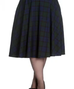 Hell Bunny Doralee Tartan Swing Skirt