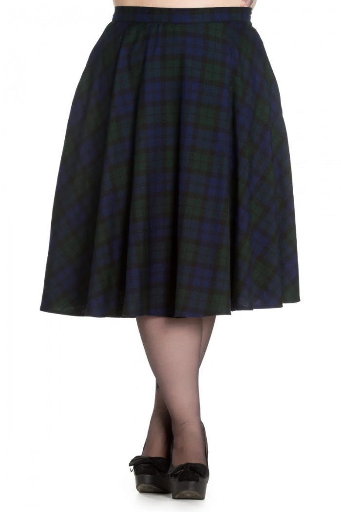 Hell Bunny Doralee Tartan Swing Skirt 3 Hell Bunny Doralee Tartan Swing Skirt