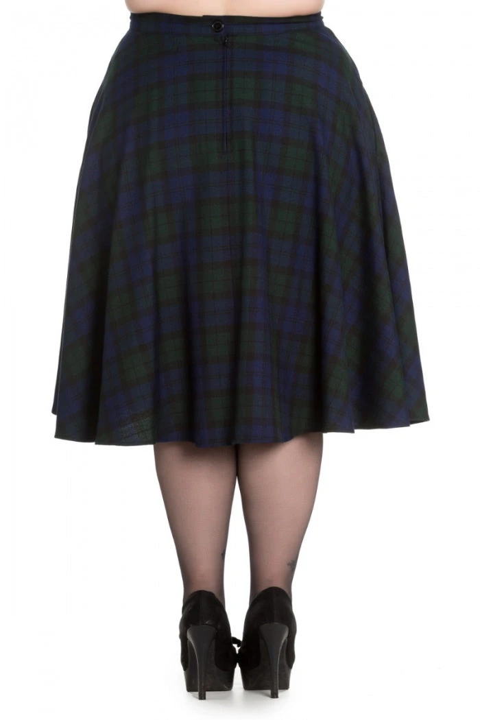 Hell Bunny Doralee Tartan Swing Skirt 4 Hell Bunny Doralee Tartan Swing Skirt