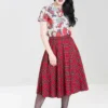 Hell Bunny Irvine Tartan Swing Skirt