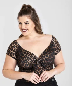 Hell Bunny Feline Top - Leopard 10 Hell Bunny Feline Top - Leopard