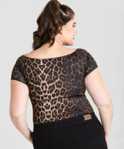 Hell Bunny Feline Top - Leopard 12 Hell Bunny Feline Top - Leopard