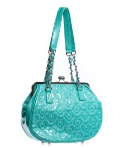 Lux De Ville Ahoy Kiss Lock Bag - Mermaid Blue Sparkle