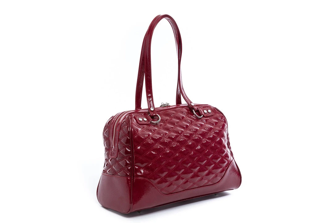Lux De Ville Temptress Tote Medium - Red Crinkle Patent 4 Lux De Ville Temptress Tote Medium - Red Crinkle Patent