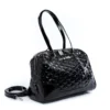 Lux De Ville Temptress Tote Medium - Black Crinkle Patent 2 Lux De Ville Temptress Tote Medium - Black Crinkle Patent