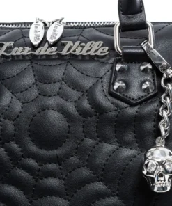 Lux De Ville Maltese Medium Tote - Black Matte 8 Lux De Ville Maltese Medium Tote - Black Matte