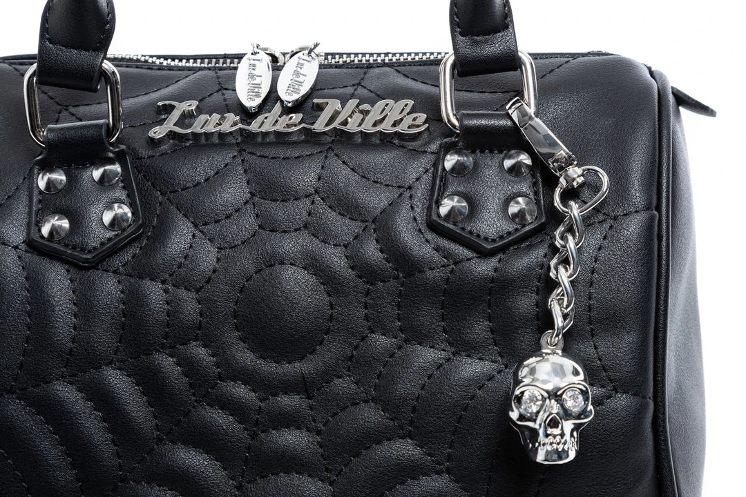 Lux De Ville Maltese Medium Tote - Black Matte 5 Lux De Ville Maltese Medium Tote - Black Matte