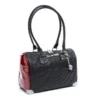 Lux De Ville Maltese Medium Tote - Black & Red Rum Sparkle 1 Lux De Ville Maltese Medium Tote - Black & Red Rum Sparkle