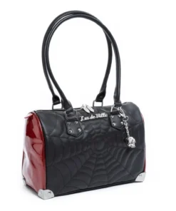Lux De Ville Maltese Medium Tote - Black & Red Rum Sparkle