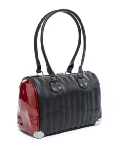 Lux De Ville Maltese Medium Tote - Black & Red Rum Sparkle