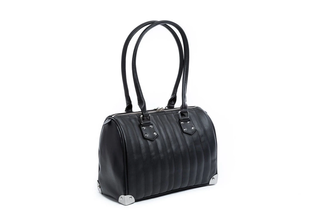 Lux De Ville Maltese Medium Tote - Black Matte 4 Lux De Ville Maltese Medium Tote - Black Matte