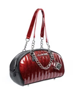 Lux De Ville Roulette Tote - Black & Red Rum Sparkle