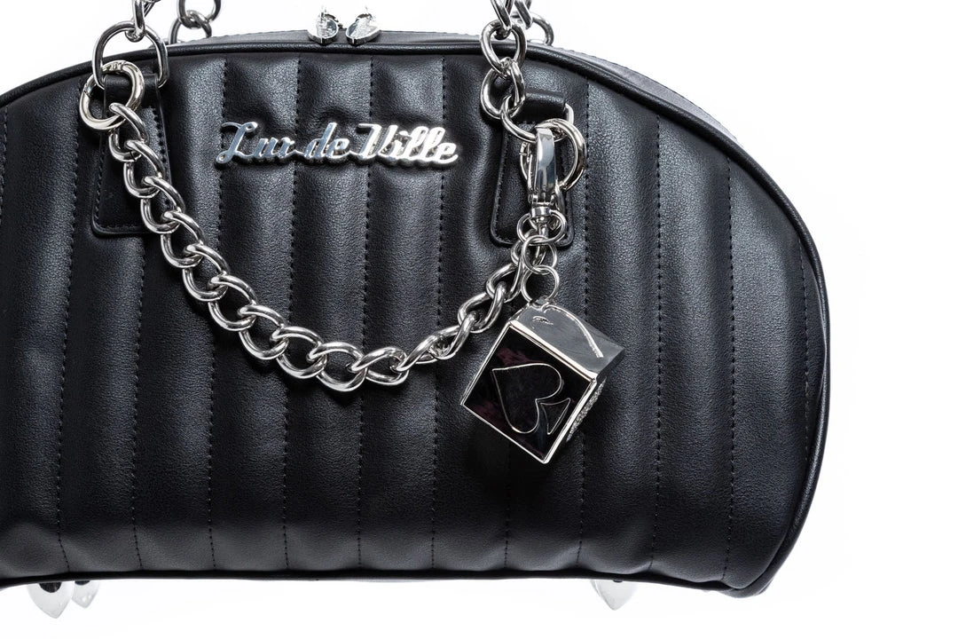 Lux De Ville Roulette Tote - Black Matte 5 Lux De Ville Roulette Tote - Black Matte