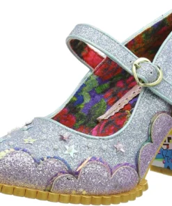 Irregular Choice Shortie Bread Shoes - Lavender & Blue