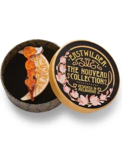 Erstwilder Art Nouveau The Prowling Fox Brooch