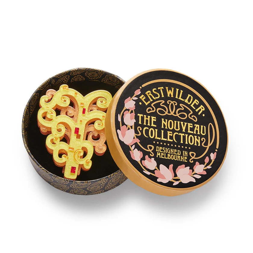 Erstwilder Art Nouveau Tree Of Life Brooch 4 Erstwilder Art Nouveau Tree Of Life Brooch