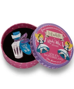 Erstwilder Kitschy Witch Alice's Wonderland Drink Me Brooch