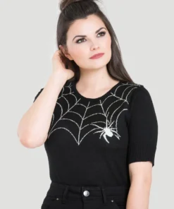Hell Bunny Black Widow Sweater
