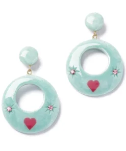 Splendette Valentine's Baby Doll Starburst Earrings