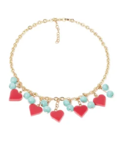 Splendette Valentine's Baby Doll Heart Necklace