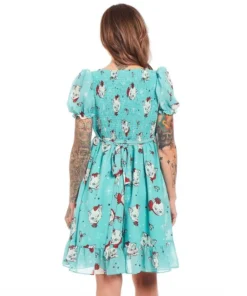 Sourpuss Clothing Sourpuss Christmas Kitties Cream Puff Dress 8 Sourpuss Clothing Sourpuss Christmas Kitties Cream Puff Dress