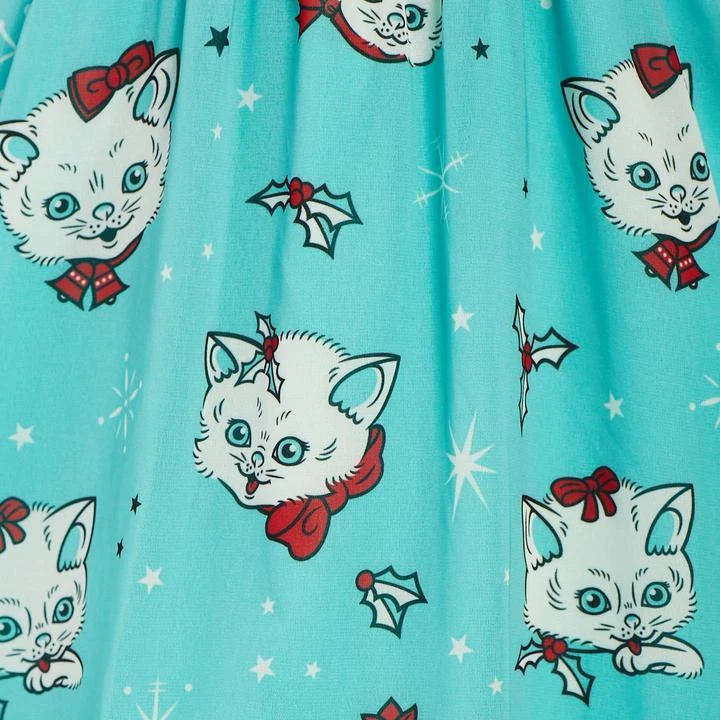Sourpuss Clothing Sourpuss Christmas Kitties Cream Puff Dress 6 Sourpuss Clothing Sourpuss Christmas Kitties Cream Puff Dress