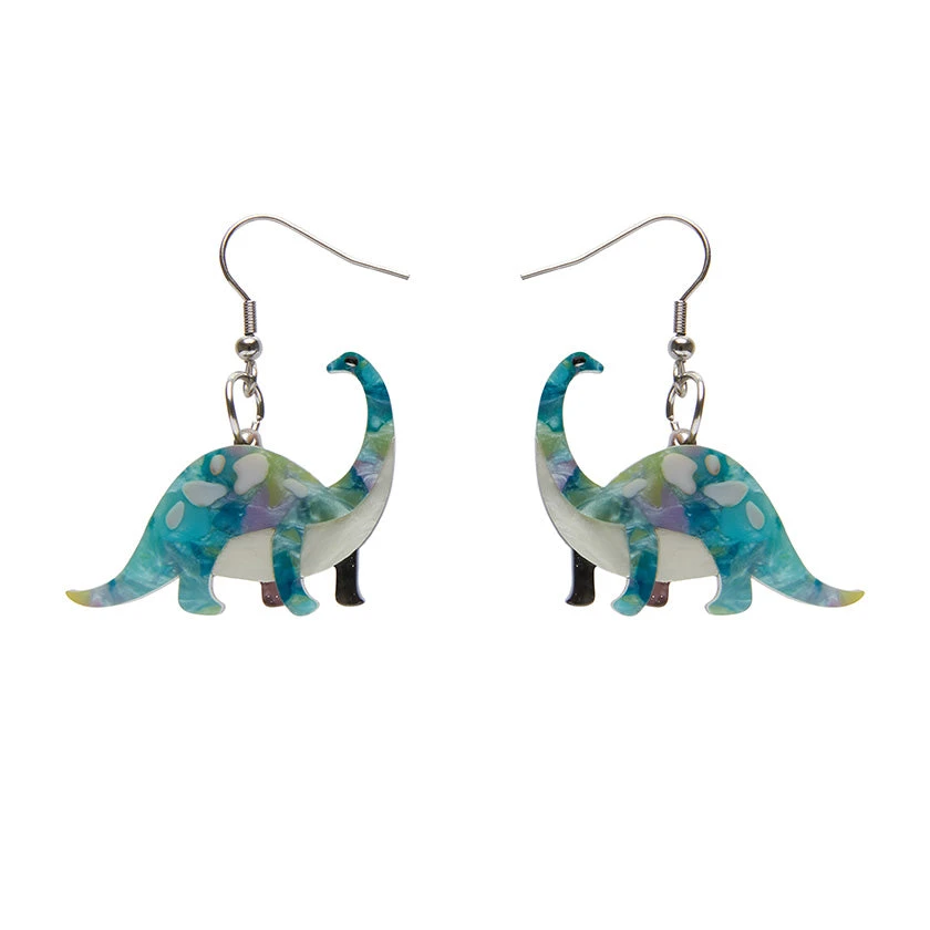 Erstwilder Dinosauria I'll Be Brach Earrings - Blue Green 3 Erstwilder Dinosauria I'll Be Brach Earrings - Blue Green