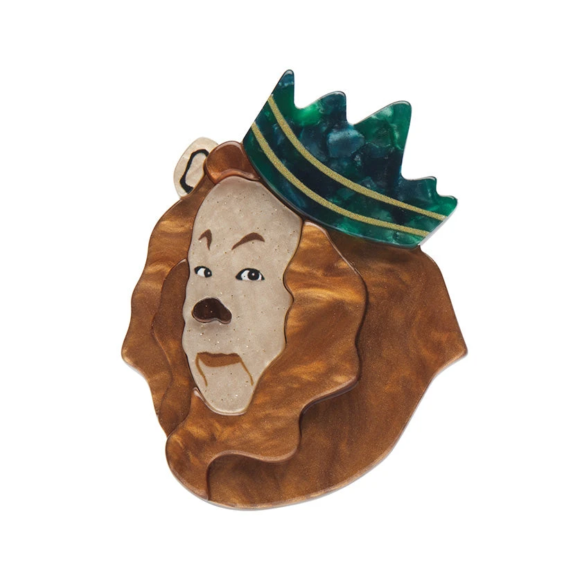 Erstwilder X The Wizard Of Oz Cowardly Lion Brooch 3 Erstwilder X The Wizard Of Oz Cowardly Lion Brooch