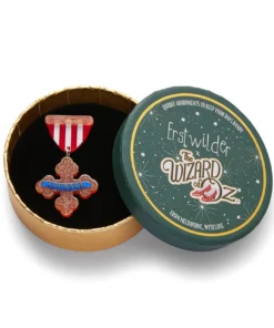 Erstwilder X The Wizard Of Oz Medal Of Bravery Brooch