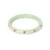 Splendette Valentine's Sweet Pea Heart Bangle Narrow