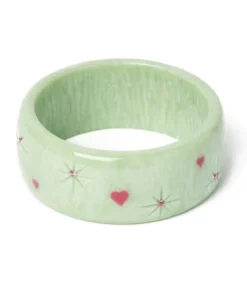 Splendette Valentine's Sweet Pea Starburst Bangle Extra Wide - Duchess