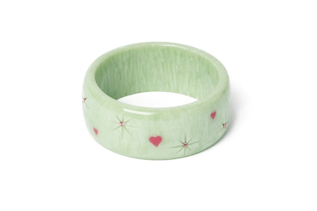 Splendette Valentine's Sweet Pea Starburst Bangle Extra Wide - Duchess 3 Splendette Valentine's Sweet Pea Starburst Bangle Extra Wide - Duchess
