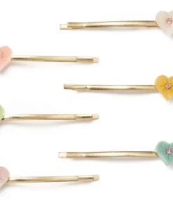 Splendette Valentine's Set Of 6 Pastel Hair Slides
