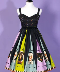 The Oblong Box Shop Halloween Treats Sweetheart Dress