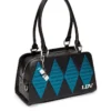 Lux De Ville High Roller Handbag - Black Matte With Endless Sea Sparkle 1 Lux De Ville High Roller Handbag - Black Matte With Endless Sea Sparkle