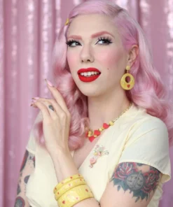 Splendette Valentine's Honey Bunch Starburst Bangle Extra Wide - Duchess