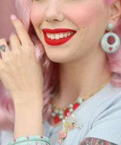 Splendette Valentine's Baby Doll Heart Bangle Narrow